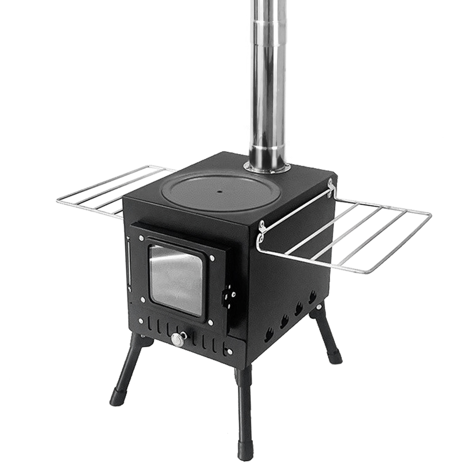 Campfire Cooking In Another World - Tomshoo Outdoor Camping Houtkachel Houtkachel Roestvrij