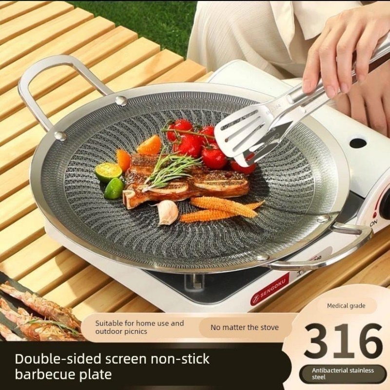Camping Cooking Gas - 316 roestvrijstalen multifunctionele kook- en BBQ-grillpan