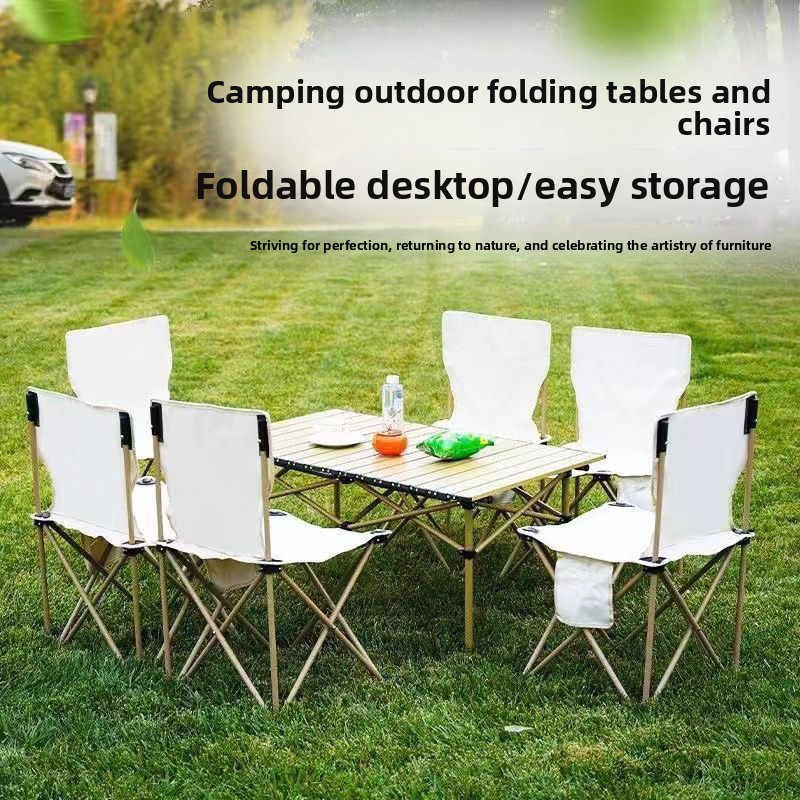 Camping Cooking Full Set - Draagbare Buitentafels en -stoelen Volledige Set