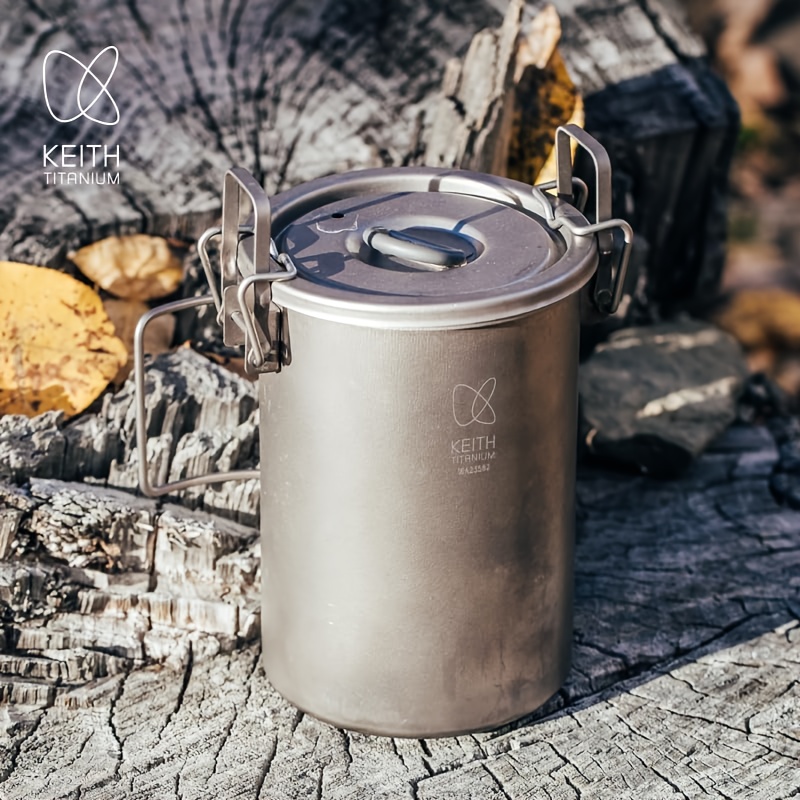 Camping Cooking Bundle - KEITH Pure Titanium Rijstkoker Draagbare buitenkookpot