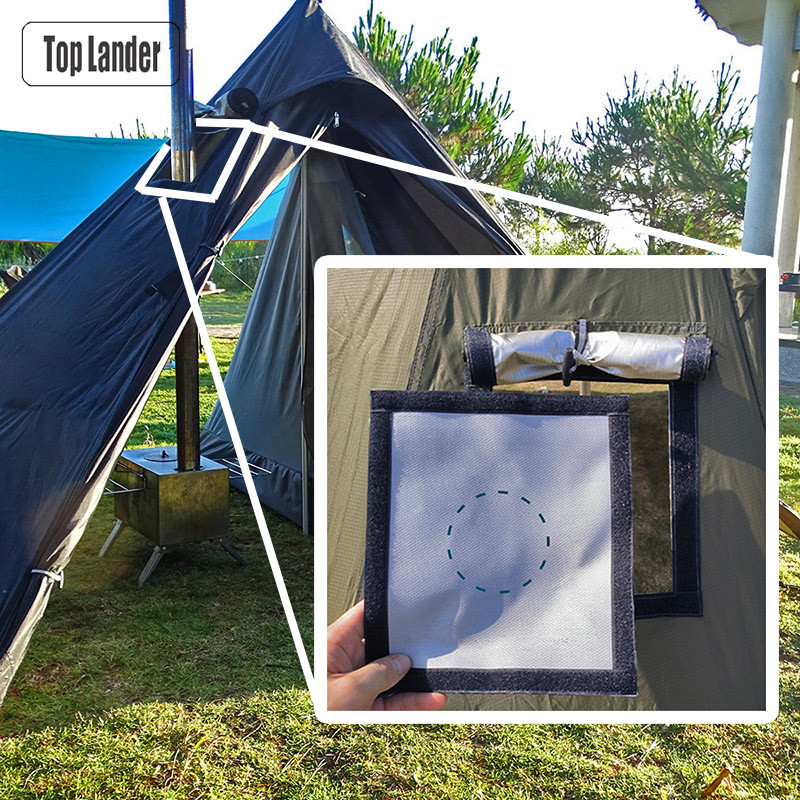 Campfire Cooking In Another World - Hot Tent Kachel Jack/Vuurbestendig Verbrandingsbeveiliging/Vuur Kachel