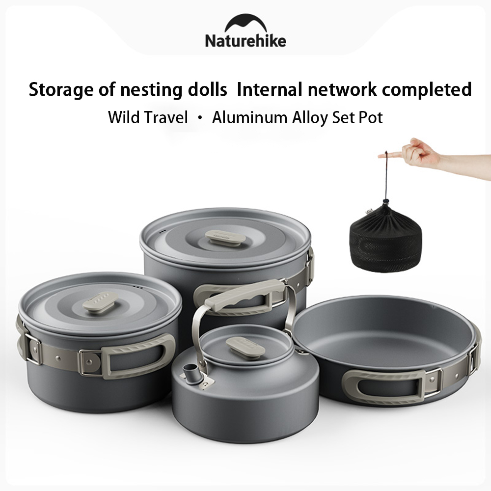 Camping Cooking Sets - Naturehike Outdoor Pot Set, Camping Kookuitrusting,