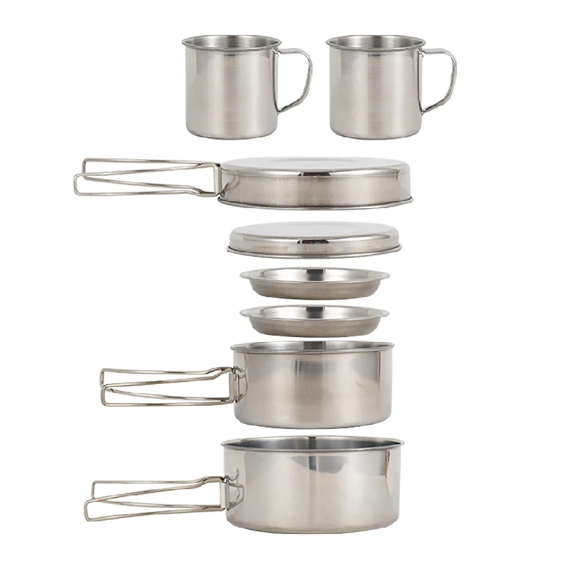 8 stks/set Camping Kookgerei M - Camping Cooking Full Set recensie en prijs