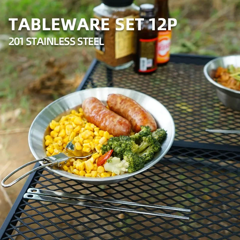 12-delige draagbare outdoor se - Camping Cooking Dining Set recensie en prijs