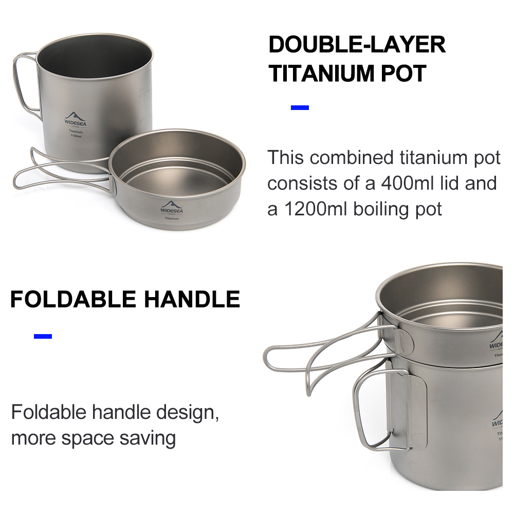 Widesea Ultralight Titanium Ca - Camping Cooking Utilities recensie en prijs