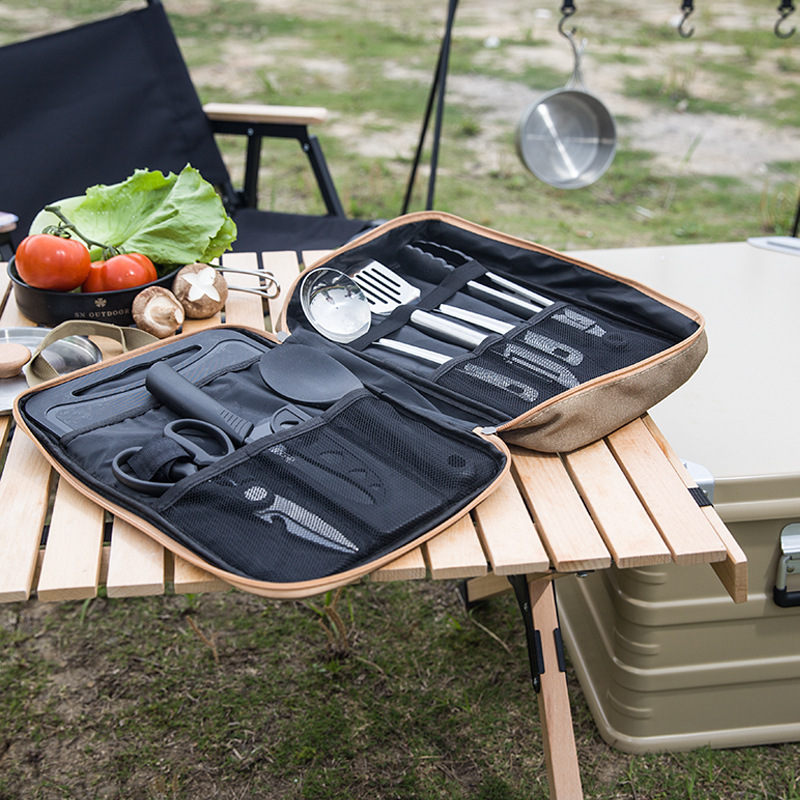 8-delige campingkeukenset met  - Camping Cooking Full Set recensie en prijs