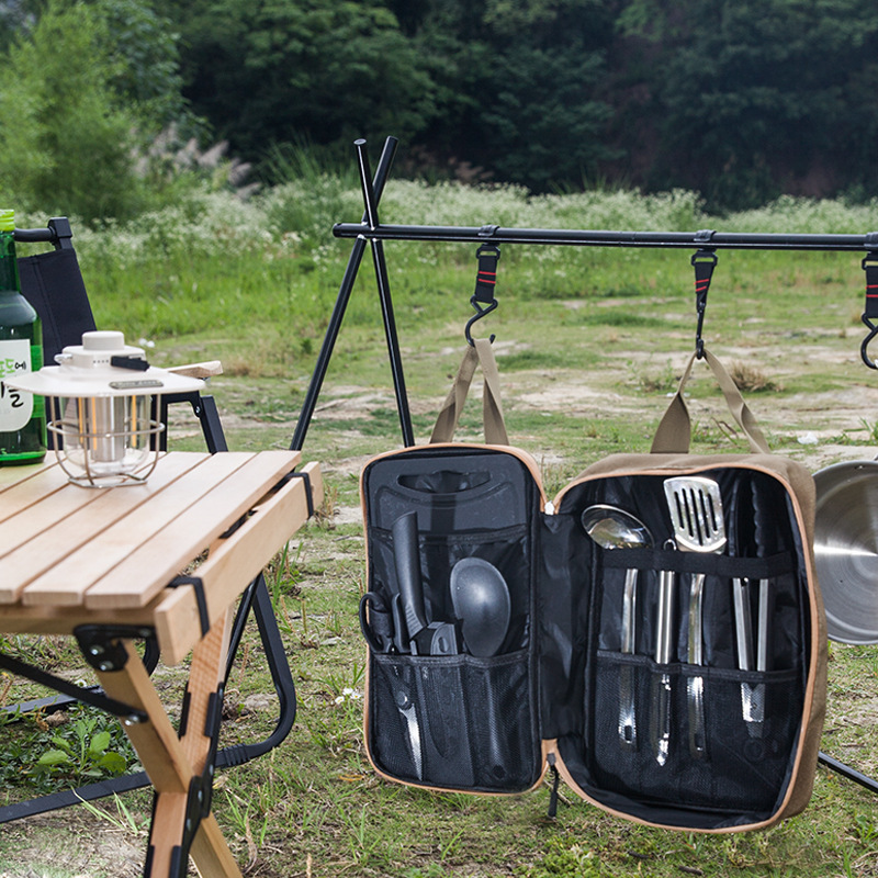 8-delige campingkeukenset met  - Camping Cooking Full Set recensie en prijs