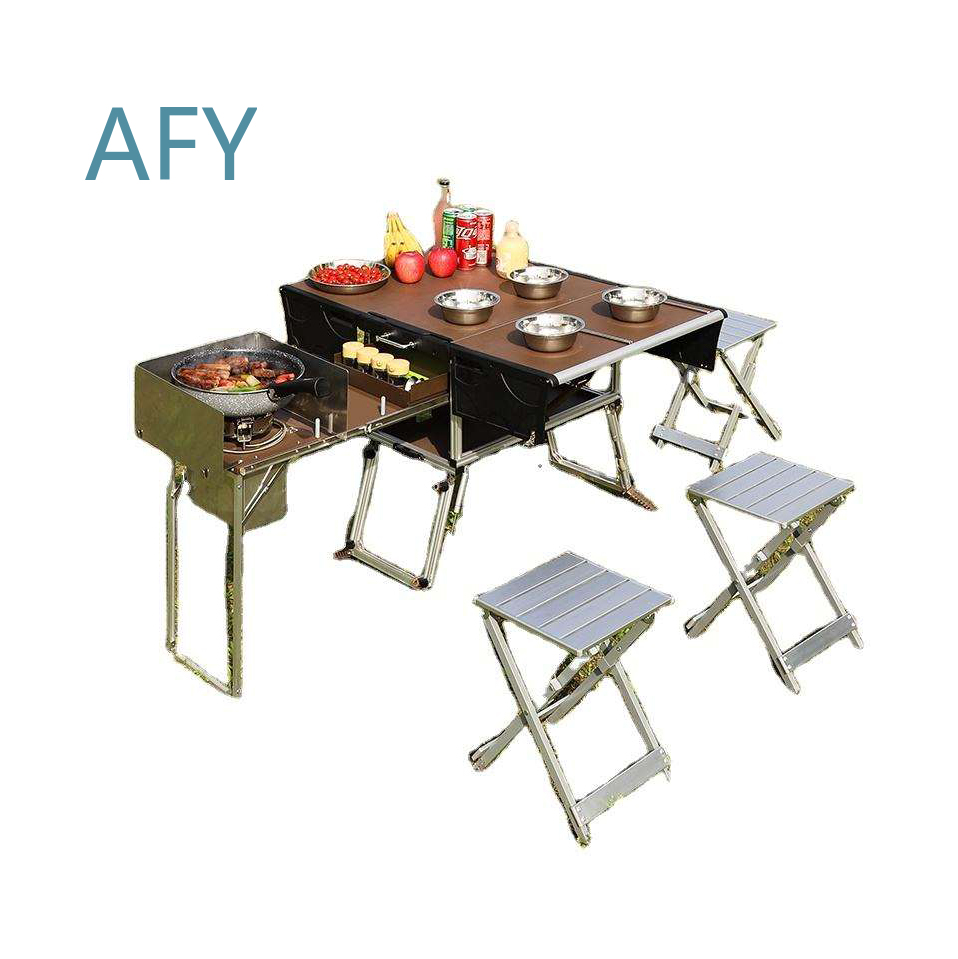 Draagbare opvouwbare foodtrail - Camping Cooking Dining Set recensie en prijs