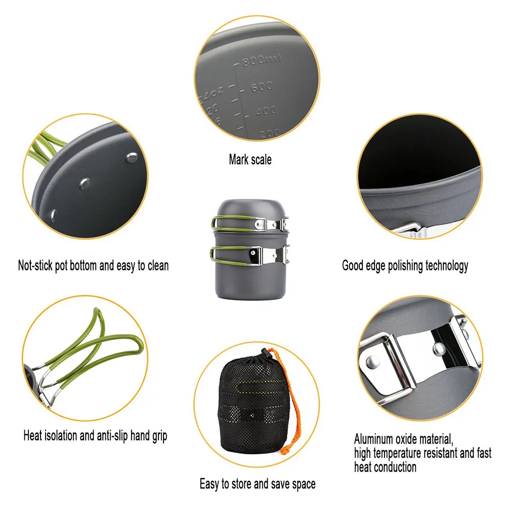 Campingkookgerei Mess Kit Ultr - Camping Cooking Full Set recensie en prijs