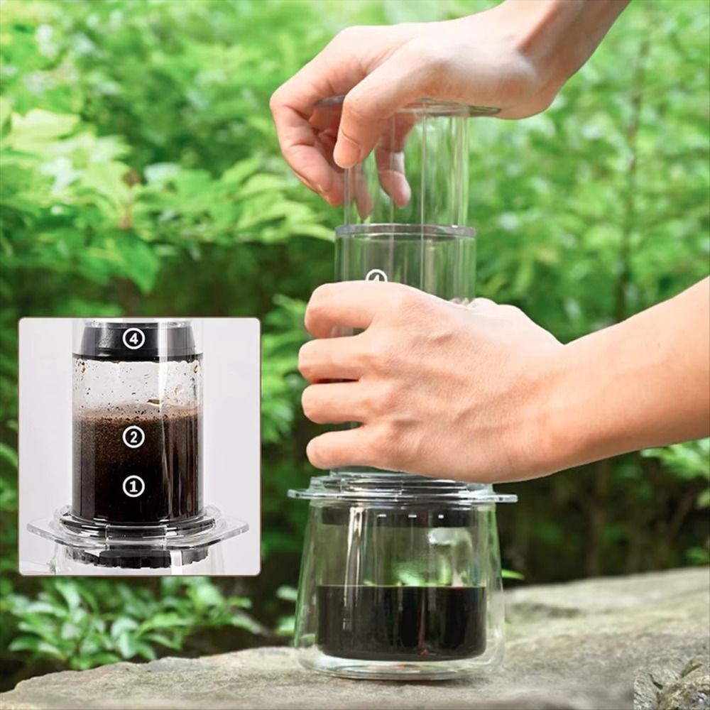Draagbare koffiekan Franse sti - Camping Cooking Utilities recensie en prijs