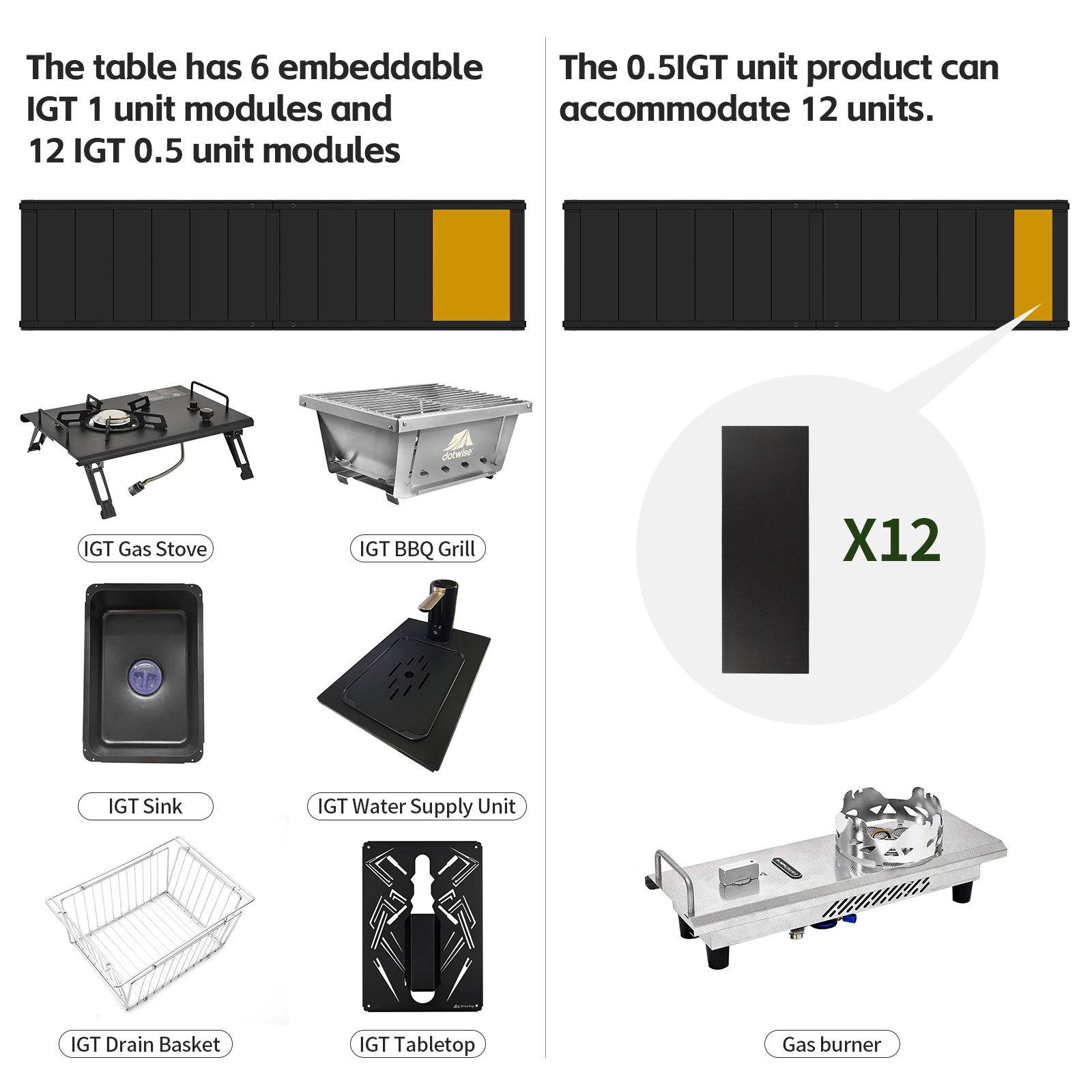 DOTWISE Outdoor Camping IGT Ta - Camping Cooking Table recensie en prijs