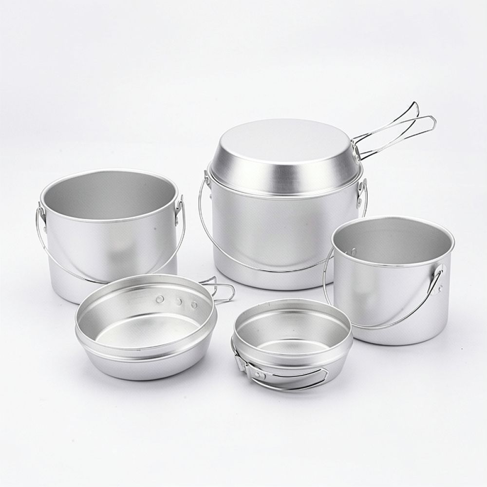 Draagbare aluminium campingpan - Camping Cooking Dining Set recensie en prijs