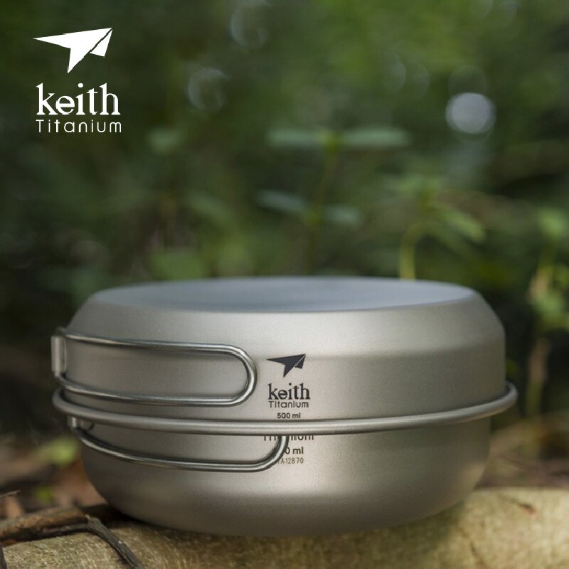 Keith 3-delige titanium kookpa - Camping Outdoor Cooking Set recensie en prijs