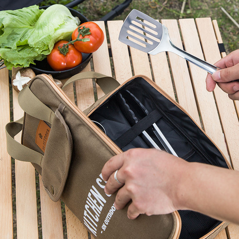 8-delige campingkeukenset, dra - Camping Cooking Bundle recensie en prijs