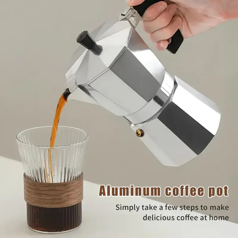 Klassieke aluminium moka pot 5 - Camping Cooking Utilities recensie en prijs