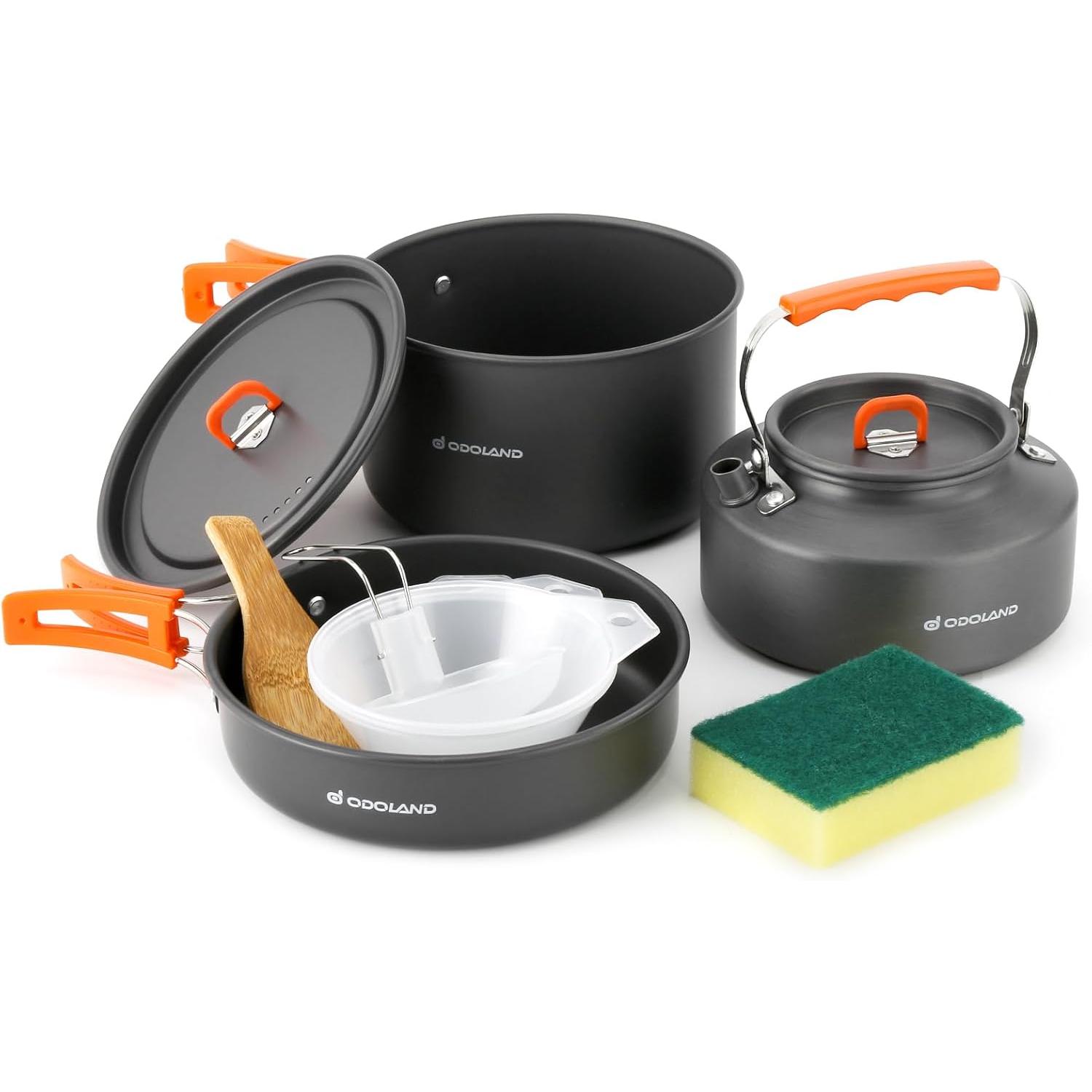 Odoland 10-delige campingkooks - Camping Cooking Bundle recensie en prijs