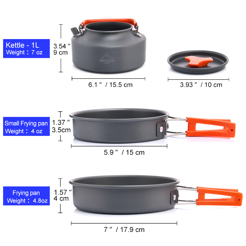 Widea Camping Outdoor Kookgere - Camping Cooking Bundle recensie en prijs
