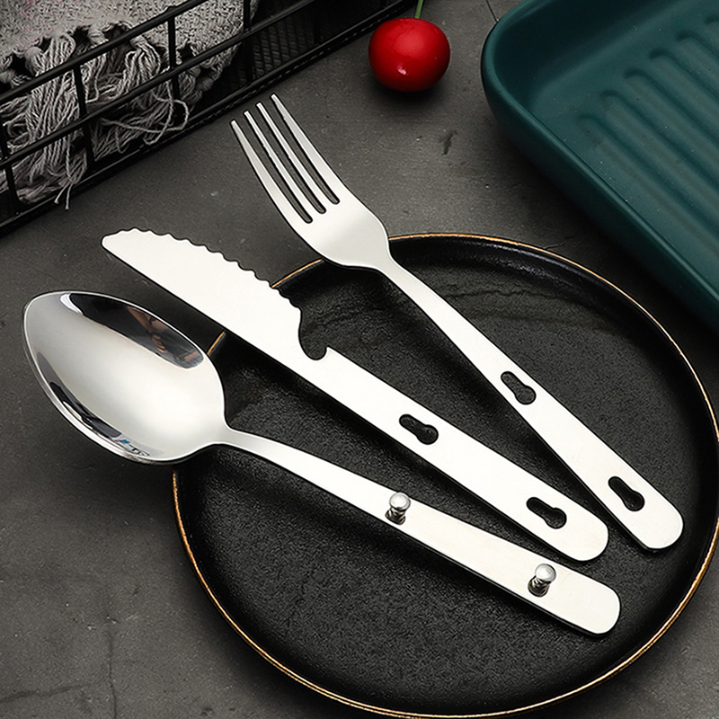 3 stks/set Draagbare Roestvrij - Camping Cooking Bundle recensie en prijs