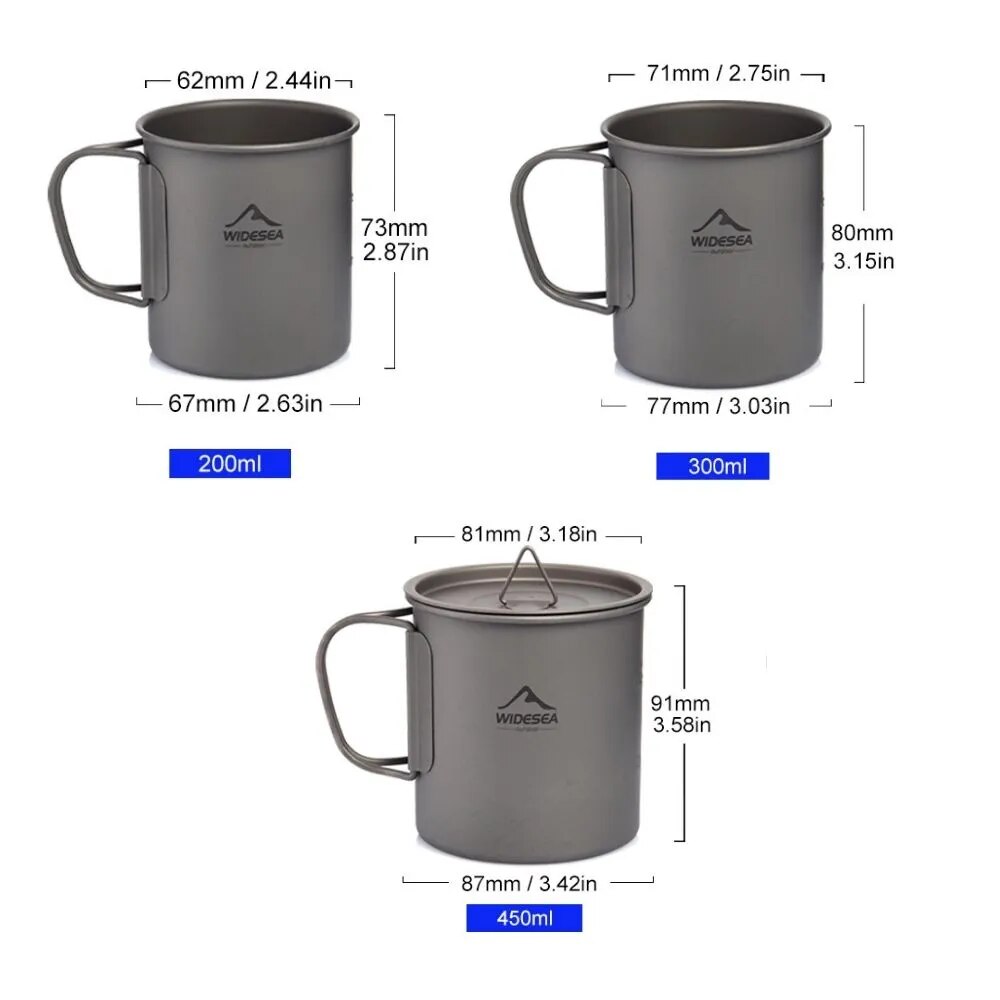 Widesea Camping Mok Titanium C - Camping Cooking Bundle recensie en prijs