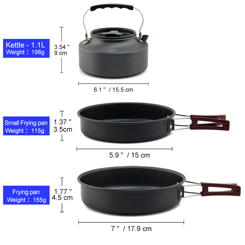 Widesea Camping Kookgerei Set  - Camping Cooking Bundle recensie en prijs