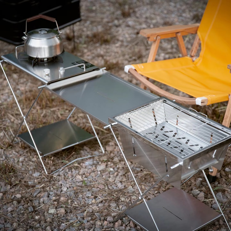 Opvouwbare tafel van roestvrij - Camping Cooking Table recensie en prijs