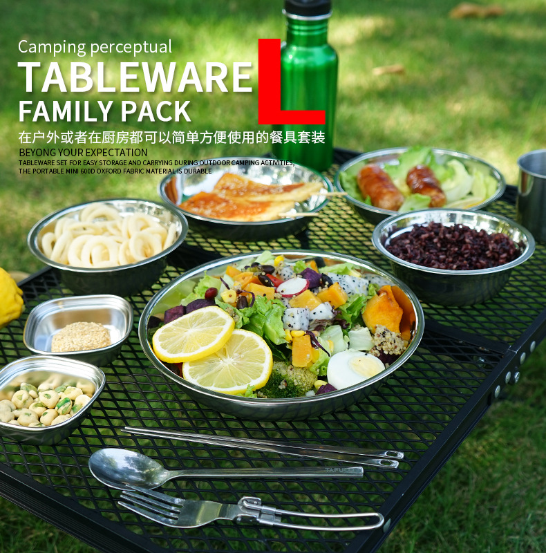 Nieuwe Camping Kookset Draagba - Camping Cooking Dining Set recensie en prijs