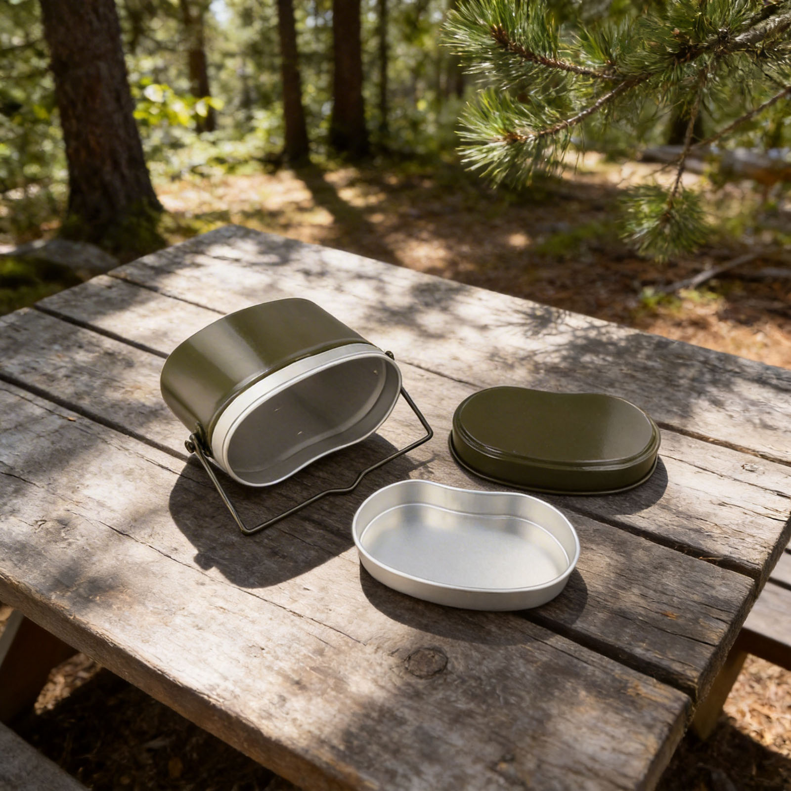 Buiten kookset met een lichtge - Camping Cooking Dining Set recensie en prijs
